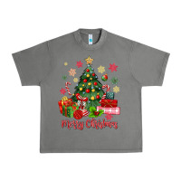 Tornado merry christmas tree with gift box Urban Heavy Tee - MaliasSmallBusiness