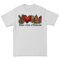 Dove Grey Peace love western christmas trees Premium Tee - Jasminsmagicworld