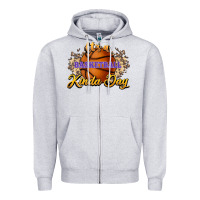 Heather Grey It's a Basketball kinda day Zipper Hoodie - HowdyJamesFarm