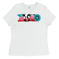 White xoxo with cow Ladies Tee - AdoDesignShop