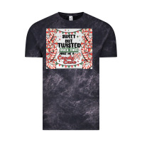 Cloud Black sweet but twisted does that make me a candy cane Vintage Tee - MaliasSmallBusiness