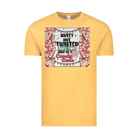 Vintage Mustard sweet but twisted does that make me a candy cane Vintage Tee - MaliasSmallBusiness