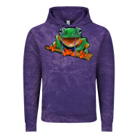 Cloud Purple frog Vintage Hoodie - Jasminsmagicworld