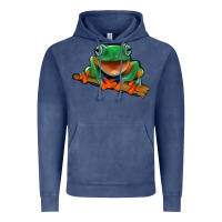 Vintage Denim frog Vintage Hoodie - Jasminsmagicworld