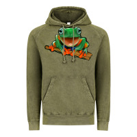 Vintage Olive frog Vintage Hoodie - Jasminsmagicworld