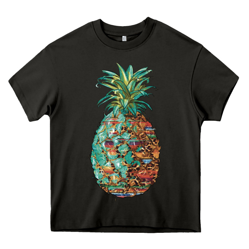 Pineapple Leopar Turquoise Serape Summer Heavy Core Tee by Artiststas | Teevron
