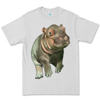 Dove Grey baby hippo Premium Tee - LillyAllenDesigns