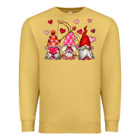 Antique Gold valentine's day gnomes Premium Sweatshirt - OliviaCreatesArt