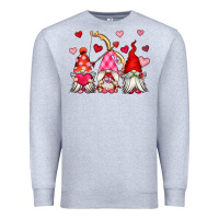 Heather Grey valentine's day gnomes Premium Sweatshirt - OliviaCreatesArt