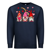 Navy valentine's day gnomes Premium Sweatshirt - OliviaCreatesArt
