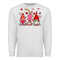 Oatmeal Heather valentine's day gnomes Premium Sweatshirt - OliviaCreatesArt