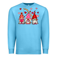 Ocean Blue valentine's day gnomes Premium Sweatshirt - OliviaCreatesArt