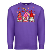 Purple valentine's day gnomes Premium Sweatshirt - OliviaCreatesArt