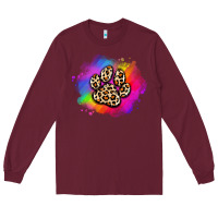 Burgundy pride dog paw Long Sleeve Tee - Artiststas