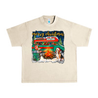 Sandshell Merry Christmas with camper van Urban Heavy Tee - NancyCooperArtShop