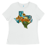 White western texas map Ladies Tee - AdoDesignShop