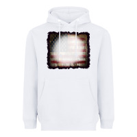 White America Wood Flag with bBeach Effect Heavyweight Hoodie - CowCowDesign