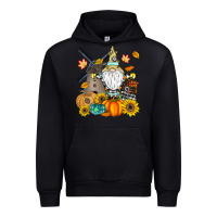 Black Happy Fall Urban Hoodie - CowhideDigitalArt