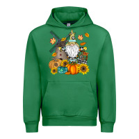 Emerald Happy Fall Urban Hoodie - CowhideDigitalArt
