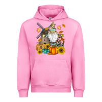 Fuchsia Pink Happy Fall Urban Hoodie - CowhideDigitalArt