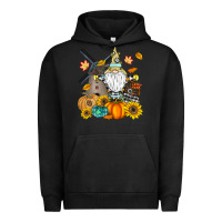 Pigment Black Happy Fall Urban Hoodie - CowhideDigitalArt