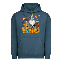 Pigment Midnight Navy Happy Fall Urban Hoodie - CowhideDigitalArt