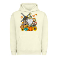 Pigment Pistachio Happy Fall Urban Hoodie - CowhideDigitalArt