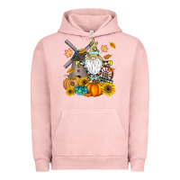 Pigment Salmon Happy Fall Urban Hoodie - CowhideDigitalArt