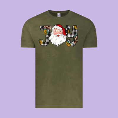 Joy Santa Vintage Tee Designed By Jahusdesignshop