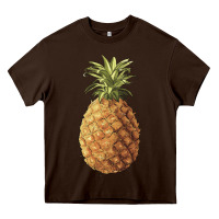 Chocolate Brown pineapple Heavy Core Tee - Artiststas