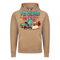 Vintage Coffee teacher crew Vintage Hoodie - NancyCooperArtShop