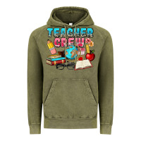 Vintage Olive teacher crew Vintage Hoodie - NancyCooperArtShop