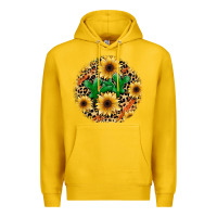 Lemon leopard cactus sunflower Premium Hoodie - JahusDesignShop