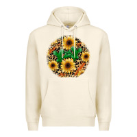 Leopard Cactus Sunflower Premium Hoodie | Teevron