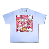 Grape Ice Pink Christmas cute snowman Urban Heavy Tee - NancyCooperArtShop