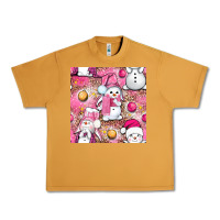 Peanut Butter Pink Christmas cute snowman Urban Heavy Tee - NancyCooperArtShop