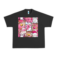 Pigment Black Pink Christmas cute snowman Urban Heavy Tee - NancyCooperArtShop