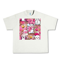 Pistachio Pink Christmas cute snowman Urban Heavy Tee - NancyCooperArtShop