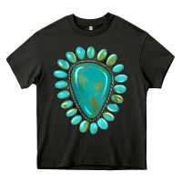 Asphalt western gemstone turquoise Heavy Core Tee - Artiststas