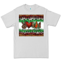 Dove Grey Peace Love Christmas Trees Premium Tee - Jasminsmagicworld