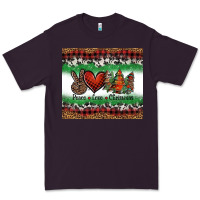 Plum Peace Love Christmas Trees Premium Tee - Jasminsmagicworld