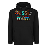 Black Aussie mom Heavyweight Hoodie - CowCowDesign