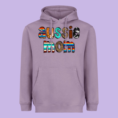 Aussie Mom Heavyweight Hoodie Designed By Cowcowdesign