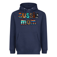 Navy Aussie mom Heavyweight Hoodie - CowCowDesign