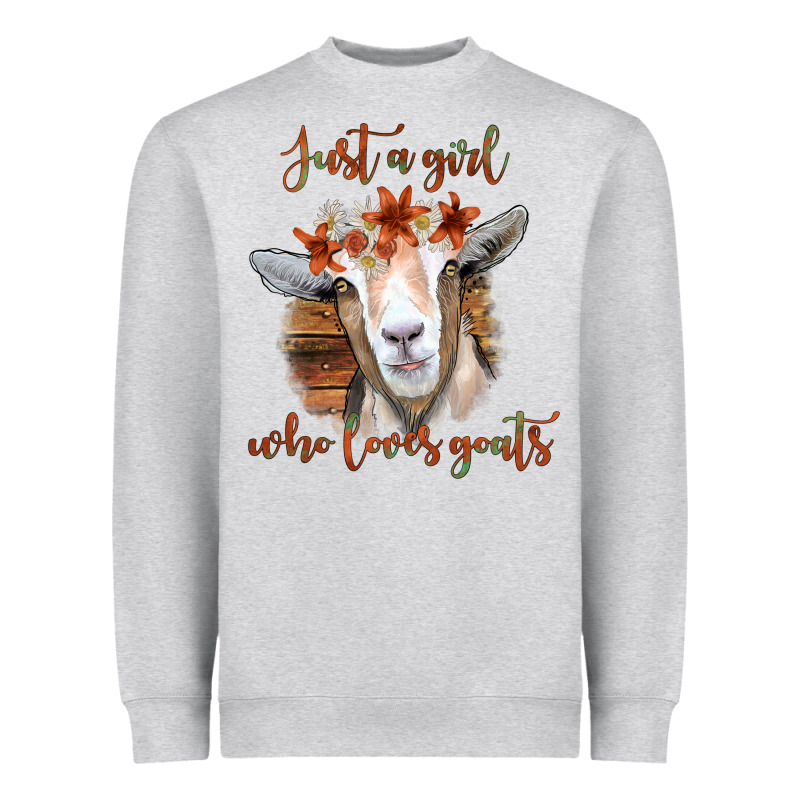 Just A Girl Who Loves Goat Heavyweight Sweatshirt by Bettercallsaul | Teevron
