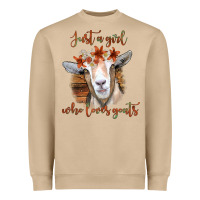 Mushroom Just a Girl Who Loves Goat Heavyweight Sweatshirt - Bettercallsaul