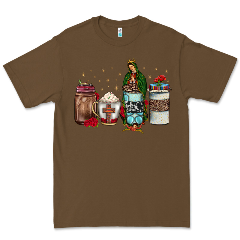 Our Lady Of Guadalupe Coffee Premium Tee by JahusDesignShop | Teevron