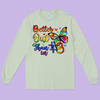 Better Out Than In Long Sleeve Tee Designed By Artiststas