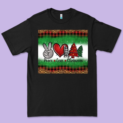 Peace Love Christmas Trees Premium Tee Designed By Jasminsmagicworld