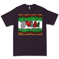 Plum Peace Love Christmas Trees Premium Tee - Jasminsmagicworld